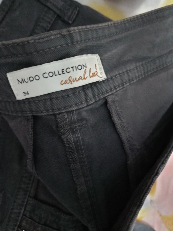 Siyah Midi Kadın Kumaş Pantolon - Görsel 3