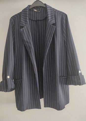 Defacto Lacivert Kadın Blazer Ceket