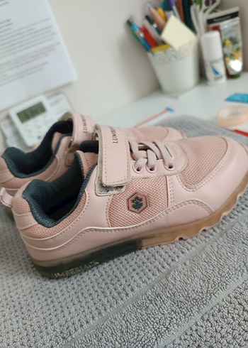 Kız Çocuk Pudra Pembe Cırt Cırtlı Spor Ayakkabı