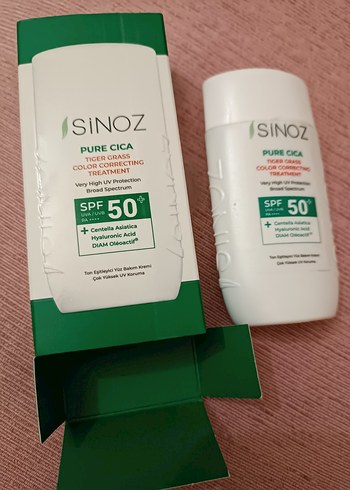 Sinoz Pure Cica Renk Düzeltici Güneş Kremi SPF50