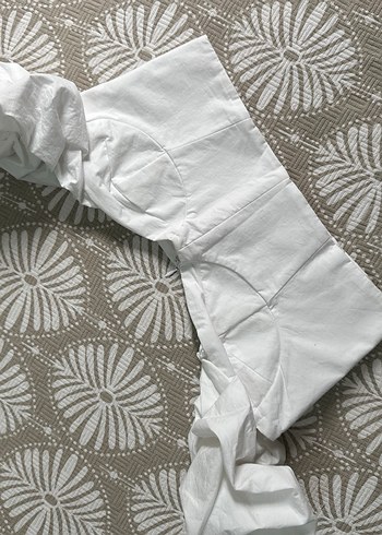 Beyaz Regular crop zara bluz