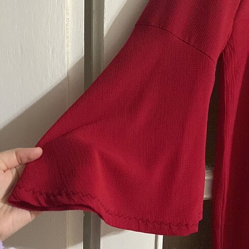 xl Beden Kırmızı Tesettür Elbise