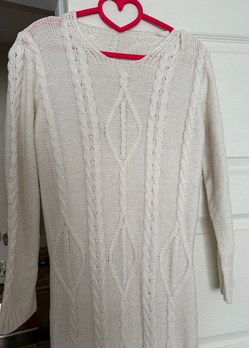 Bohem Tarz Uzun Örgü Elbise - Görsel 2