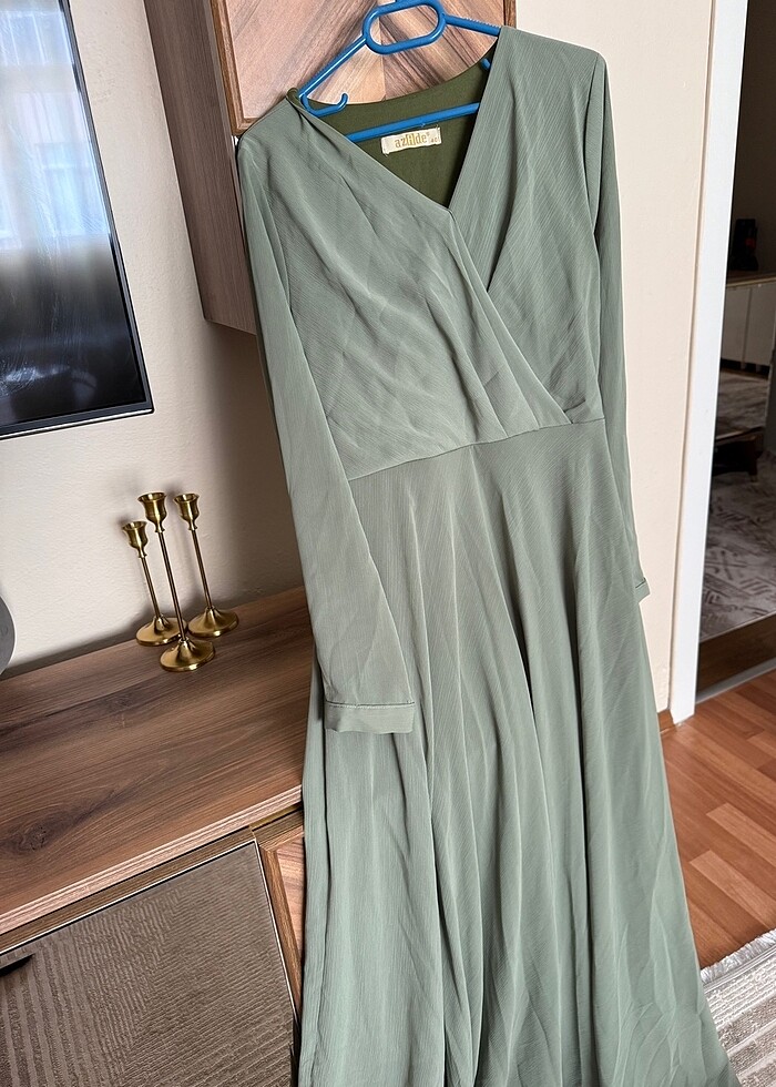 Şifon elbise - Görsel 4