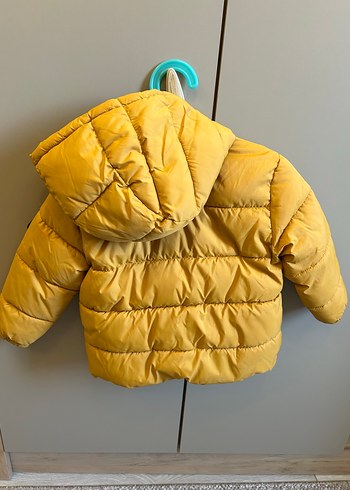 Mango Kids Sarı Kapüşonlu Erkek Çocuk Mont