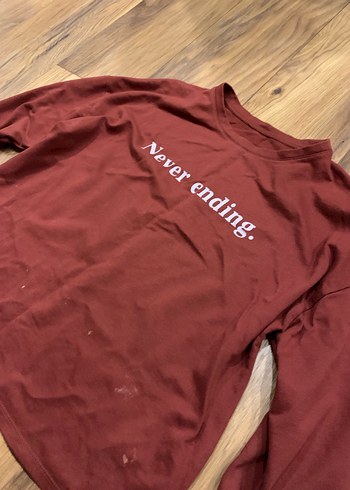 Kırmızı Uzun Kollu sewat - Görsel 2