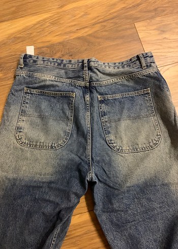 Kadın Gri Mavi Rahat Kesim Kot Pantolon - Görsel 3