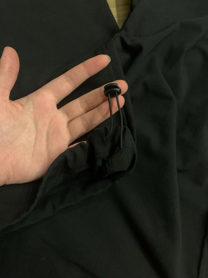 Siyah Midi Kadın Rahat Kesim Kumaş Pantolon - Görsel 3