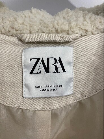 Zara Zara Peluşlu kot ceket