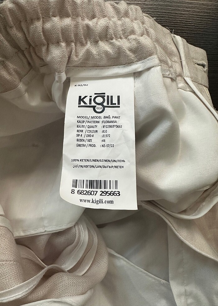 Kiğılı 0 keten 46 beden - Görsel 4