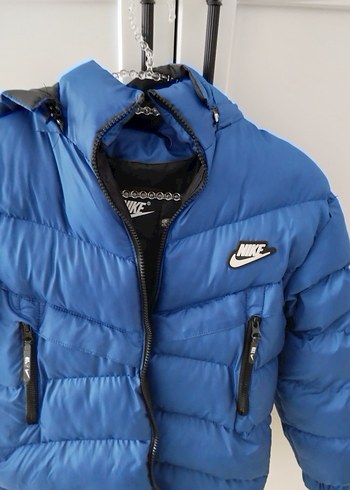 Erkek Çocuk Mavi Kapüşonlu Fermuarlı Mont - Görsel 3