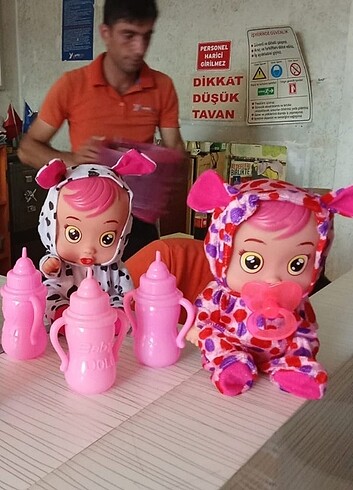 Cry babies emzikli biberonlu sesli 