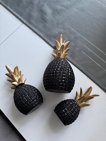 Beden Aksesuar , dekorasyon Ananas biblo 3 adet