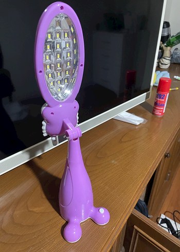 Mor Dinozor Figürü masa lambası ve gece lambası 2 tane - Görsel 4