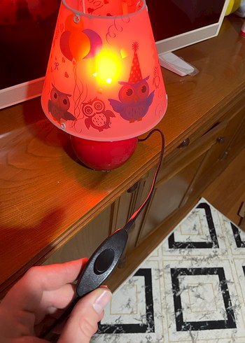 Mor Dinozor Figürü masa lambası ve gece lambası 2 tane - Görsel 3