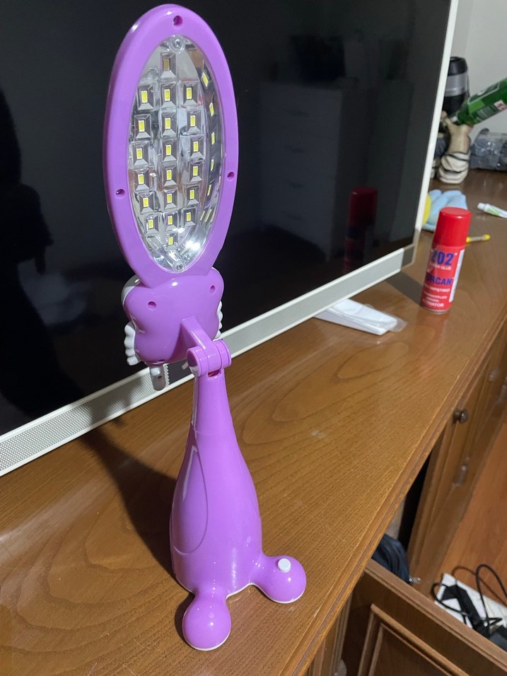 Mor Dinozor Figürü masa lambası ve gece lambası 2 tane - Görsel 4