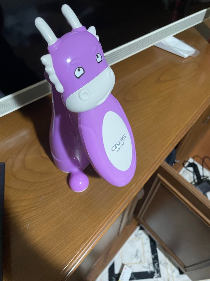 Mor Dinozor Figürü masa lambası ve gece lambası 2 tane - Görsel 5