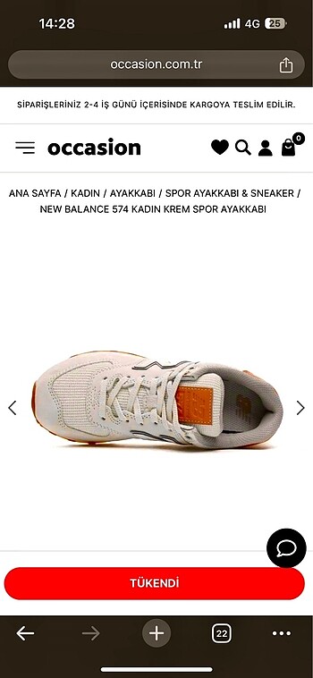 New balance 574 yürüyüş ayakkabısı
