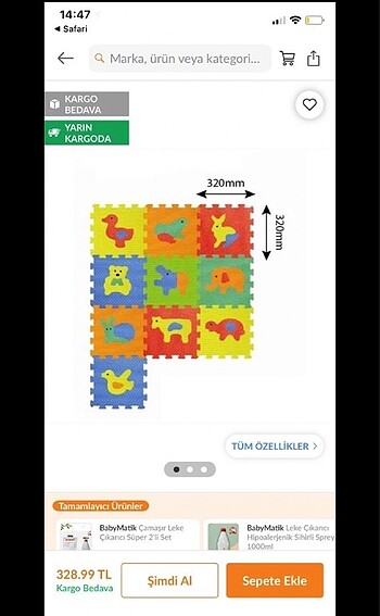 Beden çeşitli Renk Eva Yapboz Puzzle Halı