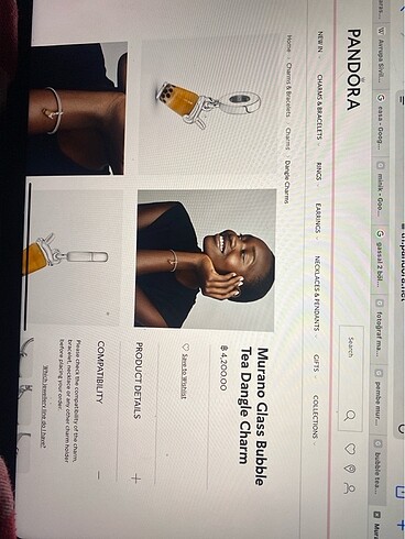 Beden camel Renk PANDORA CHARM