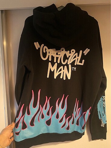 Oversize sırt detaylı Sweatshirt unisex