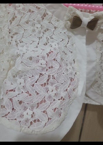 38 Beden Beyaz Dantel Bolero