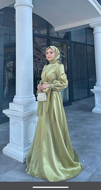 38 Beden siyah Renk Necla Çakır tesettür abiye