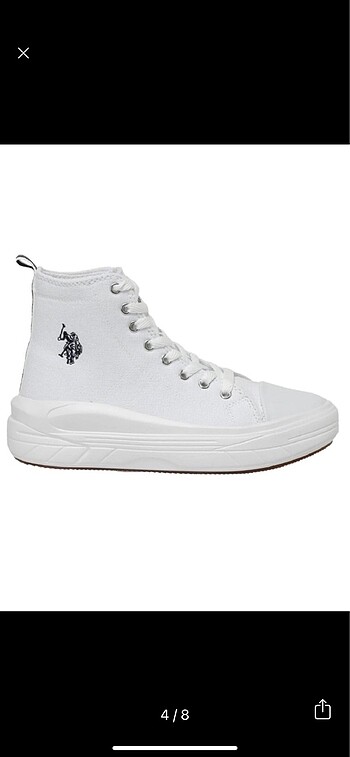 38 Beden beyaz Renk U.S Polo converse ayakkabı