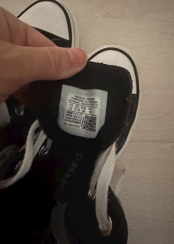 29 Beden siyah Renk Chuck Taylor AllStar Lugged Lift