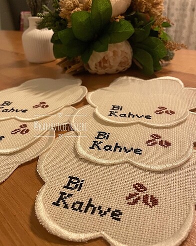 Zara Home Kahve sunum peçetesi