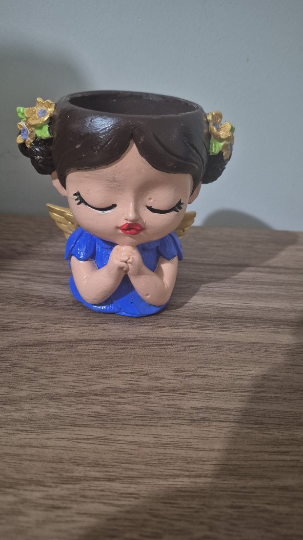 Pembe Silikon melek uyan saksı kız Kalıbı - Görsel 3