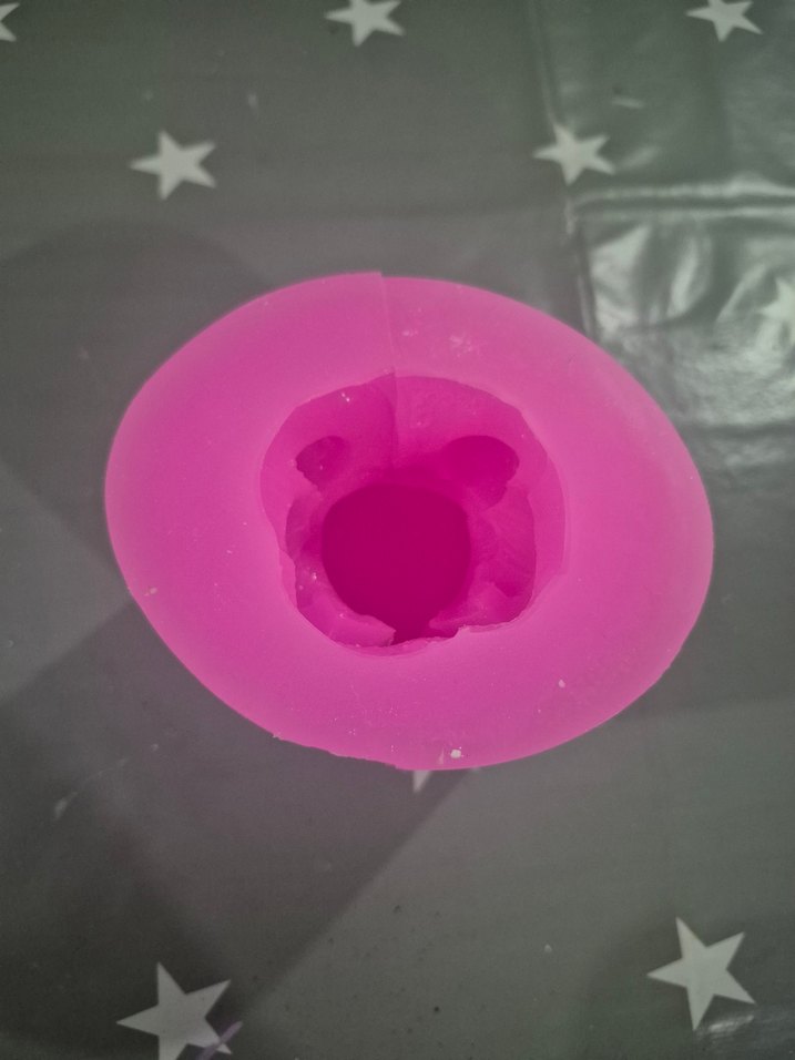 Pembe Silikon melek uyan saksı kız Kalıbı - Görsel 2