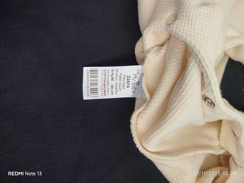 Çok Renkli Bebek Erkek yada kız Uzun Kollu Tulum - Görsel 5