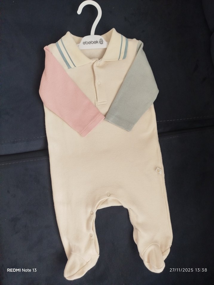 Çok Renkli Bebek Erkek yada kız Uzun Kollu Tulum - Görsel 2