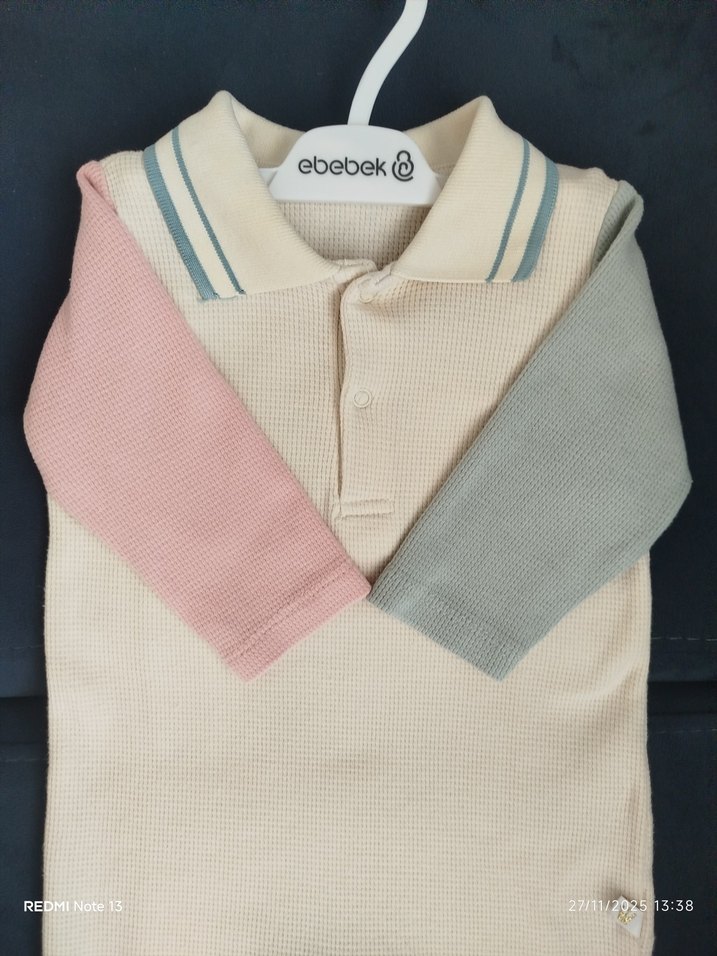 Çok Renkli Bebek Erkek yada kız Uzun Kollu Tulum - Görsel 3