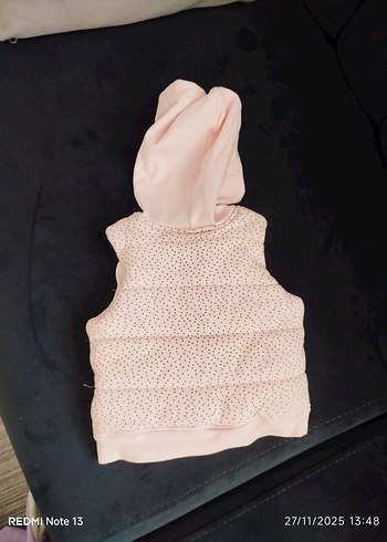 Pembe Kapüşonlu Bebek Kış Tulumu - Görsel 5