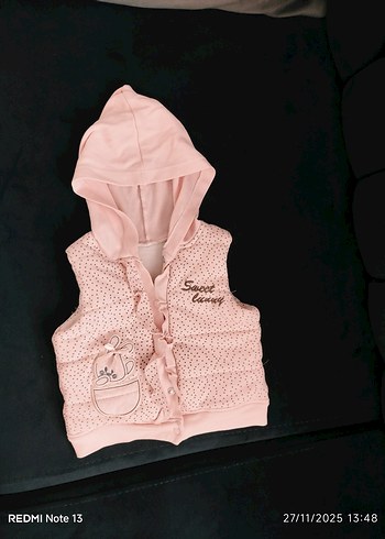 Pembe Kapüşonlu Bebek Kış Tulumu - Görsel 3