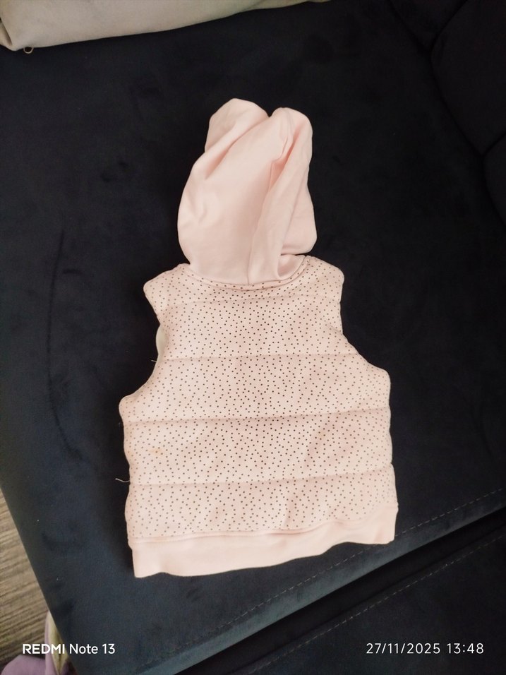 Pembe Kapüşonlu Bebek Kış Tulumu - Görsel 5