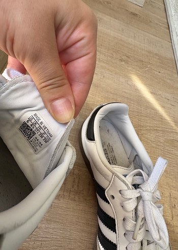 Siyah Beyaz Adidas Samba Kadın Spor Ayakkabı - Görsel 2