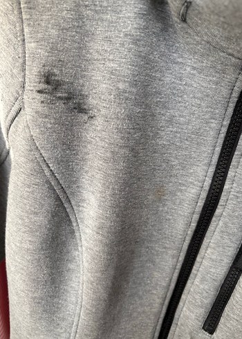 Gri Fermuarlı Kadın Sweatshirt Ceket - Görsel 6