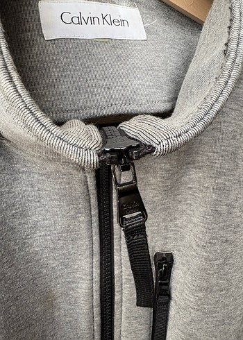 Gri Fermuarlı Kadın Sweatshirt Ceket - Görsel 2