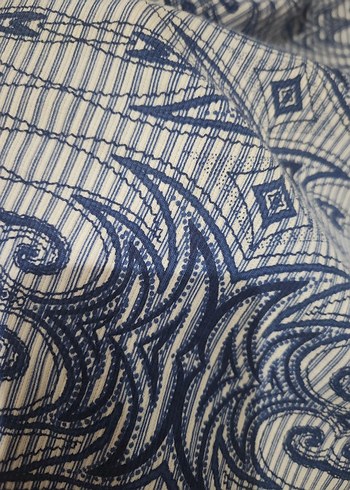 Kadın Lacivert Batik Desen Kısa Elbise - Görsel 3