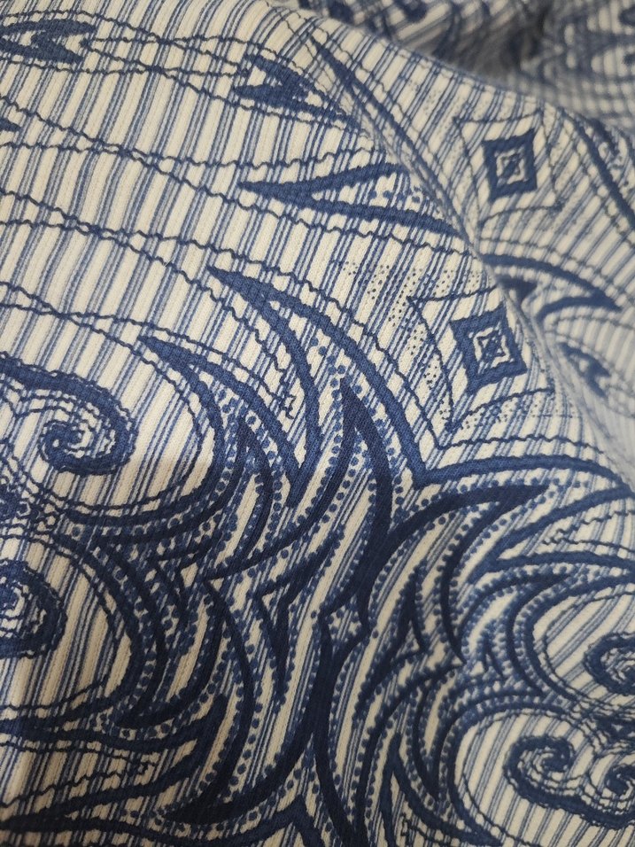 Kadın Lacivert Batik Desen Kısa Elbise - Görsel 3