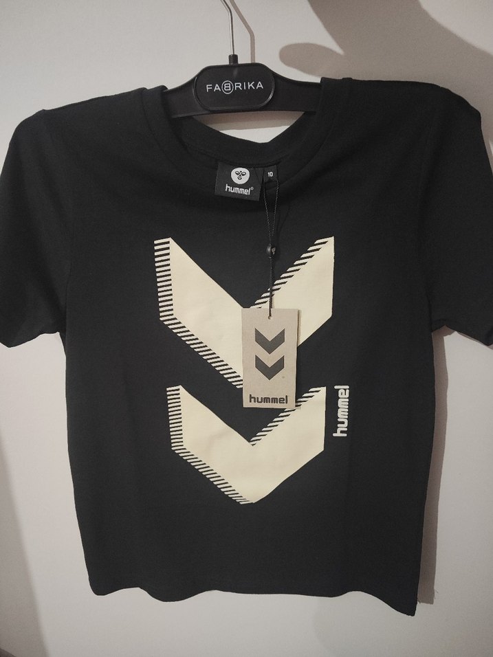 Hummel Siyah Baskılı Oversize Erkek Tişört - Görsel 2