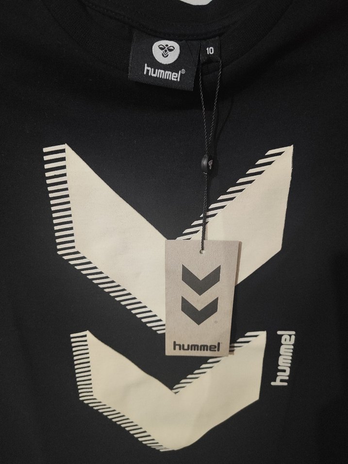 Hummel Siyah Baskılı Oversize Erkek Tişört - Görsel 3