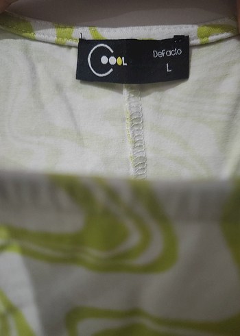 DeFacto Cool Dekolteli Mini Elbise - Yeşil Girdap Desenli - Görsel 7