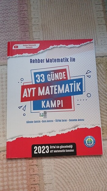 Rehber matematik 33 günde ayt matematik kampı soru bankası