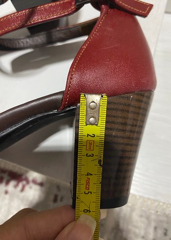 Diğer Bordo Deri Tokalı Kadın Klasik Topuklu Ayakkabı