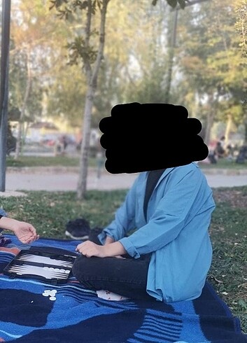 40 Beden mavi Renk Happiness gömlek