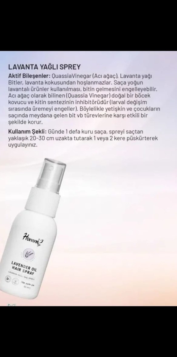 Lavanta Yağlı Saç Spreyi 50 ml - Görsel 3
